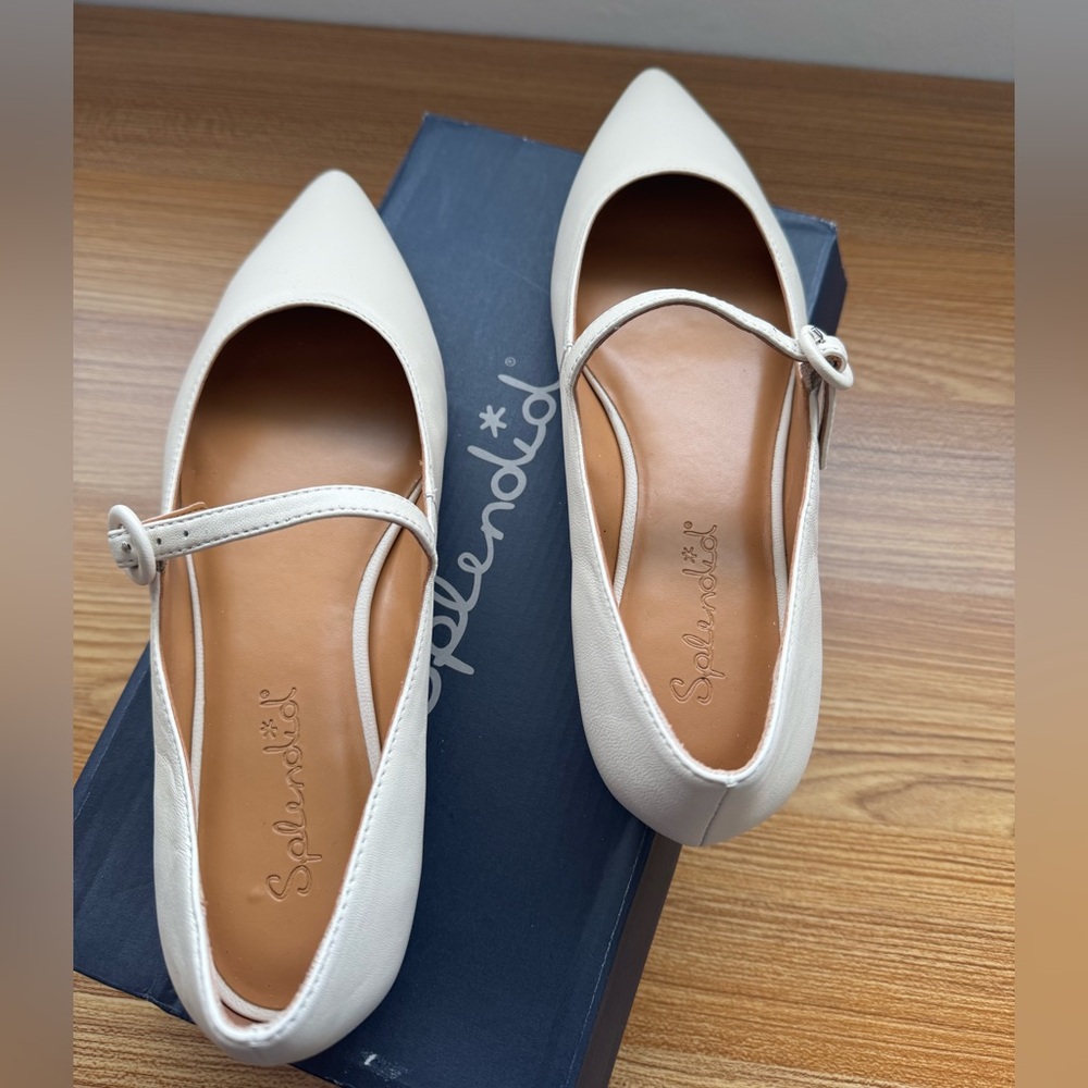 Splendid Women’s Leather Mariana Mary Jane Flats Size 7.5 - Picture 2 of 11